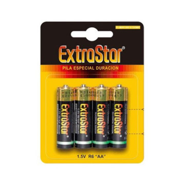 BLISTER CON 4 BATTERIE AA EXTRASTAR