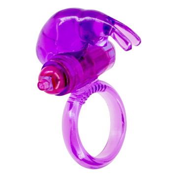 RABBIT VIBRATING COCKRING ANELLO FALLICO VIBRANTE CON STIMOLATORE CLITORIDE CONIGLIETTO RIUTILIZZABILE