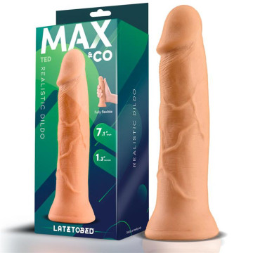 MAX & CO TED DILDO REALISTICO 18 CM CON VENTOSA