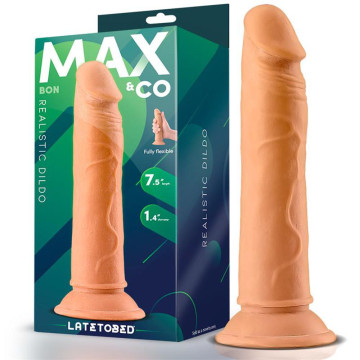 MAX & CO BON DILDO REALISTICO 19 CM CON VENTOSA