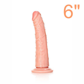 REALROCK DILDO REALISTICO COLOR CARNE CON VENTOSA 6” CM 15,5