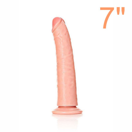 REALROCK DILDO REALISTICO COLOR CARNE CON VENTOSA 7” CM 18