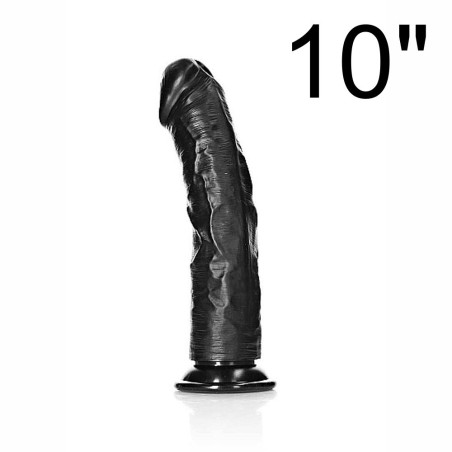 REALROCK DILDO REALISTICO NERO CON VENTOSA 10” CM 25,5