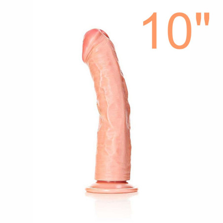 REALROCK DILDO REALISTICO COLOR CARNE CON VENTOSA 10” CM 25,5