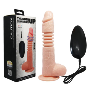 VIBRATORE FALLO DILDO REALISTICO VIBRANTE CON FUNZIONE ROTANTE E UP& DOWN SU E GIÙ