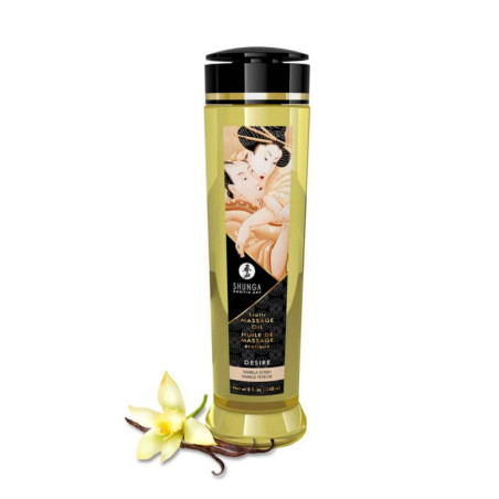 SHUNGA OLIO DA MASSAGGIO EROTICO ALLA VANIGLIA EROTIC MASSAGE OIL 240 ML VANILLA