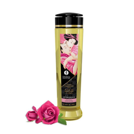 SHUNGA OLIO DA MASSAGGIO EROTICO ALLA ROSA EROTIC MASSAGE OIL 240 ML ROSE