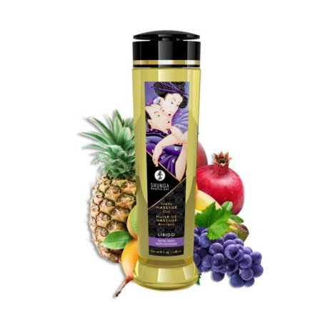 SHUNGA OLIO DA MASSAGGIO EROTICO FRUTI ESOTICI EROTIC MASSAGE OIL 240 ML EXOTIC-FRUITS