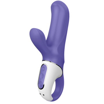 SATISFYER VIBRATORE IN SILICONE CON STIMOLATORE CLITORIDE CONIGLIETTO MAGICO CON APP GRATUITA SMARTPHONE