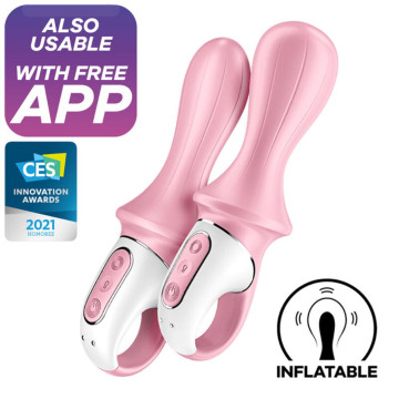 SATISFYER VIBRATORE STIMOLATORE ANALE PROSTATICO GONFIABILE IN SILICONE CON APP GRATUITA