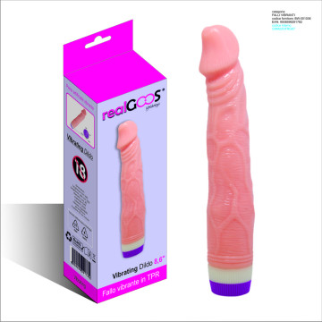 realGOOS® VIBRATORE REALISTICO ANALE VAGINALE ECONOMICO IN MORBIDO TPR 21,5 CM