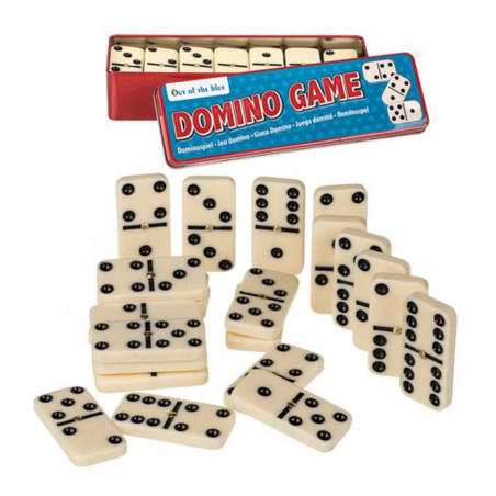 Gioco del domino 28 pietre in scatola di metallo