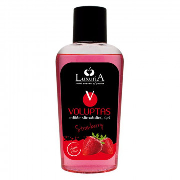 LUBRIFICANTE INTIMO STIMOLANTE EDIBILE LUXURIA VOLUPTAS STRAWBERRY 100 ML