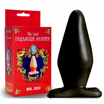 ANAL PLUG MISTER BIG ANALE LUNGHEZZA CM 14 UTILI 12 X MAX DIAMETRO 6 CM COLORE NERO BLACK