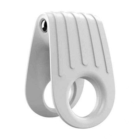 OVO B12 VIBRATING RING WHITE ANELLO FALLICO VIBRANTE IN SILICONE BIANCO DI DESIGN