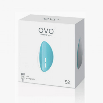 OVO S2 RECHARGEABLE LAY ON LIGHT BLUE STIMOLATORE VAGINALE RICARICABILE VIBRANTE