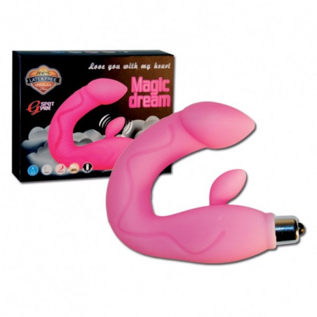 18086 MAGIC DREAM 100% STIMOLATORE SILICONE 6.4" COLORE ROSA