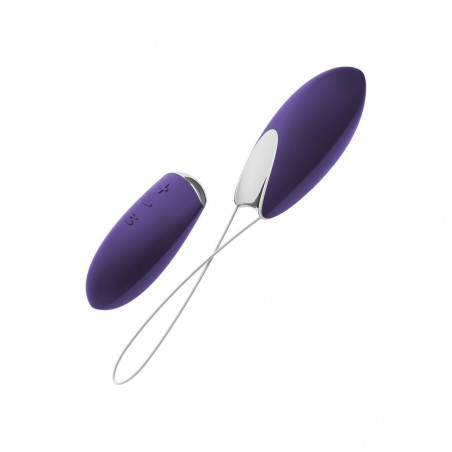 OVO R1 REMOTE PURPLE/CHROME OVULO VAGINALE VIBRANTE VIOLA CON TELECOMANDO