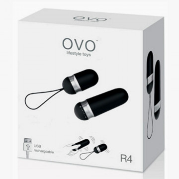 OVO R4 REMOTE BLACK/CHROME OVETTO WIRELESS VIBRANTE NERO