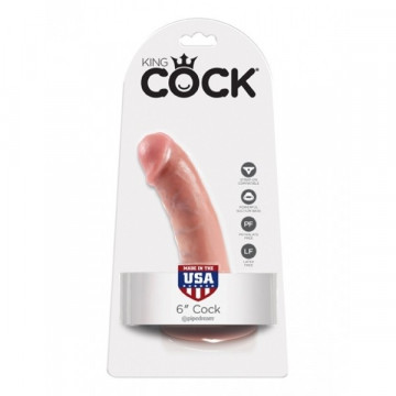 PD5501-21 KING COCK 6" COCK FLESH FALLO REALISTICO NON VIBRANTE COLOR CARNE