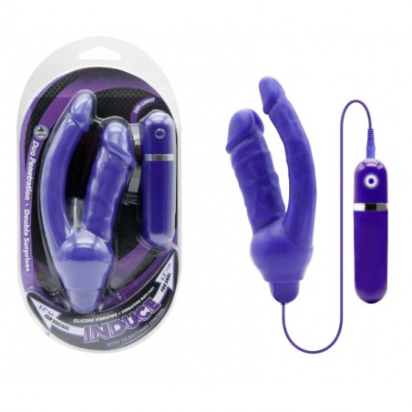 13316 INDUCE PURPLE DOUBLE VIBRATOR PURPLE