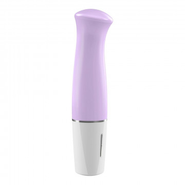 3000010189 OVO D4 MINI VIBE WHITE/PINK VIBRATORE IN SILICONE BIANCO E ROSA 14 CM