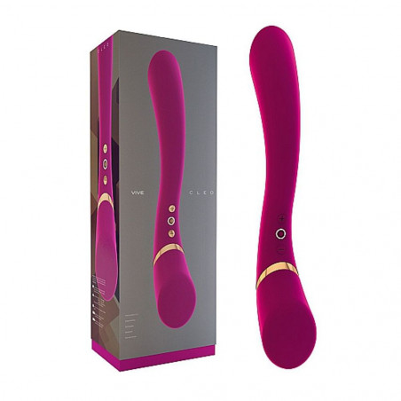 VIVE010PNK VIVE CLEO - PINK STIMOLATORE VIBRANTE IN SILICONE ROSA