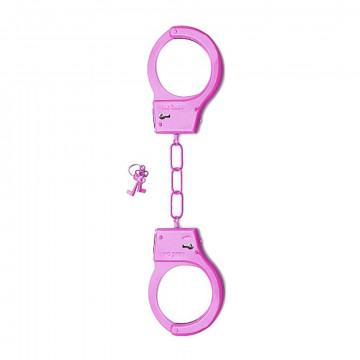 SHT347PNK METAL HANDCUFFS - PINK MANETTE METALLICHE ROSA