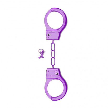 SHT347PUR METAL HANDCUFFS - PINK MANETTE METALLICHE VIOLA