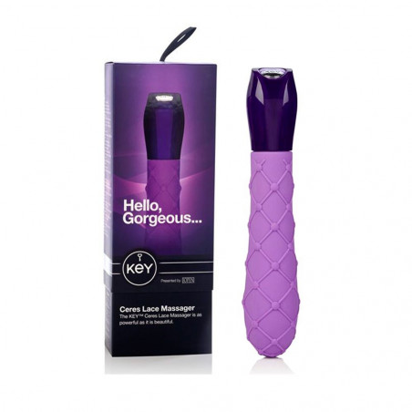 850847 KEY - JO-8051-10-3 CERES LACE MASSAGER VIBE IN LAVENDER