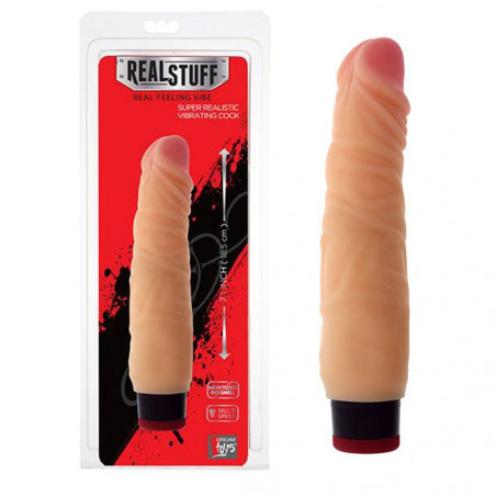 20626 REALSTUFF FALLO REALISTICO VIBRANTE CON VELOCITÀ REGOLABILE COLOR CARNE 7”