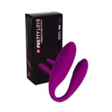 PRETTY LOVE FASCINATION VIBRATORE IN SILICONE GIOCO DI COPPIA FORMA C