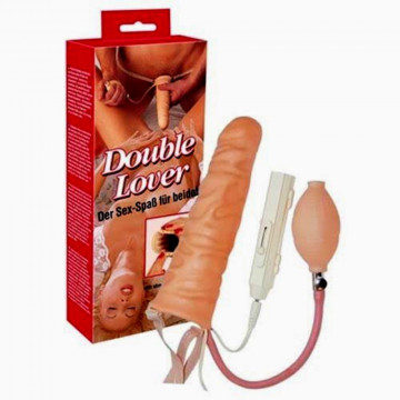 552585 DOUBLE LOVER  GUAINA INDOSSABILE VIBRANTE GONFIABILE ESTENSORE PROLUNGA PENE