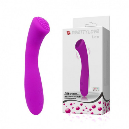 6266 PRETTY LOVE – LEN  VIBRATORE ERGONOMICO IN SILICONE 16 CM