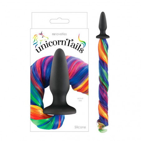 280413 PONYPLUG UNICORN TAILS RAINBOW  CODA DI UNICORNO