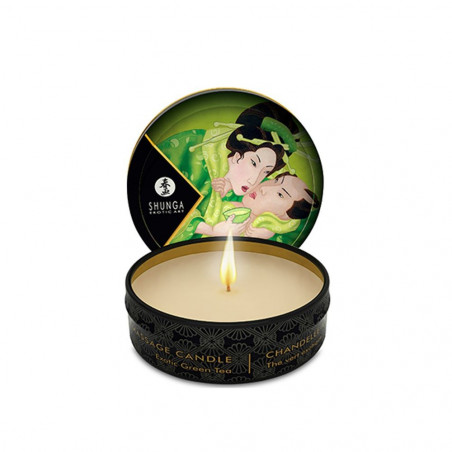 274611 MASSAGE CANDLE EXOTIC GREEN TEA 30 ML  CANDELA A BASE DI SOIA