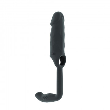 SON038GRY N.38 – STRETCHY PENIS EXTENSION AND PLUG – GREY