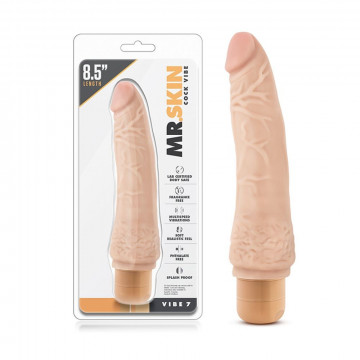 330469 MR. SKIN COCK VIBE 7  FALLO VIBRANTE IN PVC LUNGHEZZA CM 18.5