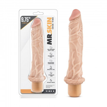 330470 MR. SKIN COCK VIBE 8  FALLO VIBRANTE IN PVC LUNGHEZZA CM 22