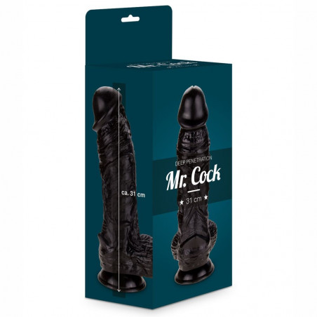 55078867 MR. COCK 31 CM BLACK  FALLO REALISTICO NON VIBRANTE NERO 31 CM