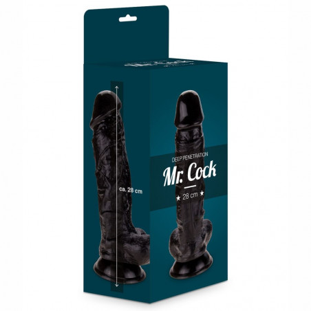 55078868 MR. COCK 28 CM BLACK  FALLO REALISTICO NON VIBRANTE NERO CM 28