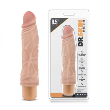 330474 DR. SKIN COCK VIBE 10 FLESH  FALLO REALISTICO VIBRANTE COLOR CARNE IN PVC