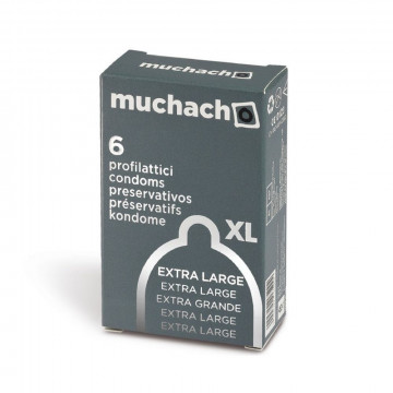 MUCHACHO XL PROFILATTICI PRESERVATIVI TRASPARENTI MISURA GRANDE SENZA AROMA