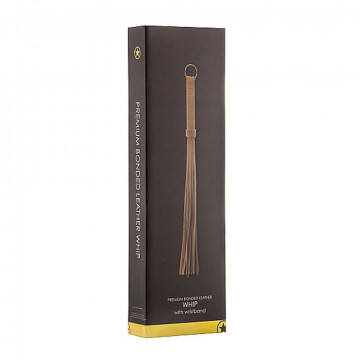 OU162BRN WHIP – BROWN  FRUSTA IN CUOIO RIGENERATO MARRONE