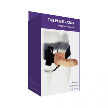 55078913 KINX THE PENETRATOR STRAP ON VIBRATING FLESH