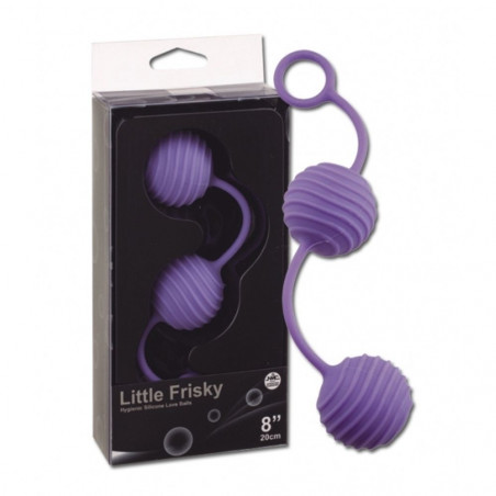 20124 LITTLE FRISKY PURPLE  PALLINE VAGINALI IN SILICONE VIOLA