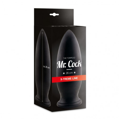 MR.COCK X-TREME LINE TORPEDO PLUG ANALE STIMOLATORE NERO LUNGHEZZA CIRCA 26 CM DIAMETRO CIRCA 9 CM