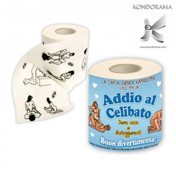 0192-3 ROTOLO CARTA IGIENICA KAMASUTRA ADDIO AL CELIBATO