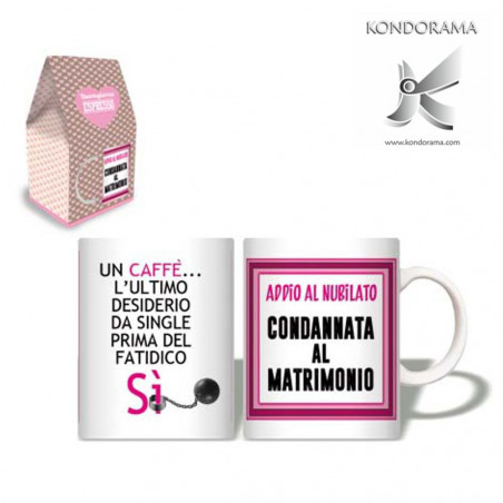 3397-1 ESPRESSO MUG NUBILATO PARTY  TAZZINA PER CAFFE' CON SCATOLA REGALO