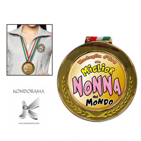 6118-13 MEDAGLIA OLIMPICA  MIGLIOR NONNA DEL MONDO